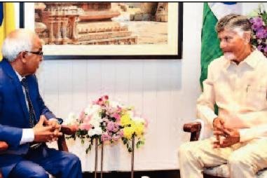 మారిషస్ అధ్యక్షడితో సీఎం చంద్రబాబు మర్యాదపూర్వక భేటీ